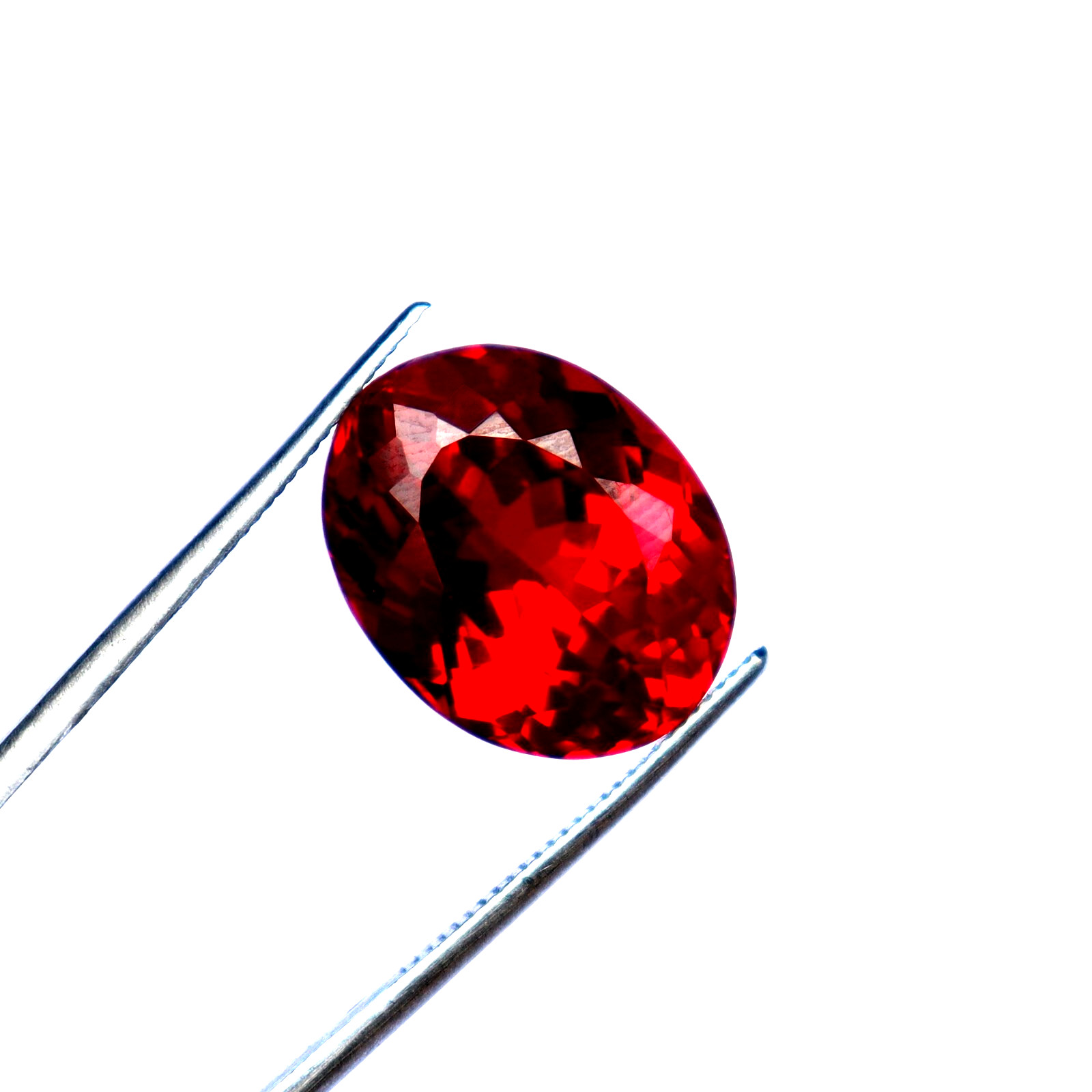 BURMA Pigeon Blood Red Ruby Certified Loose Gemstone Oval Cut 10.45 CT