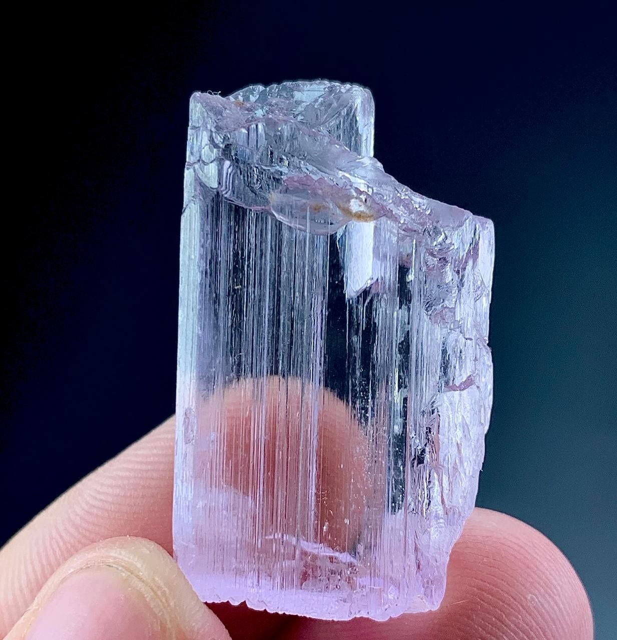 63 Carat Natural Pink Kunzite Crystal From Afghanistan