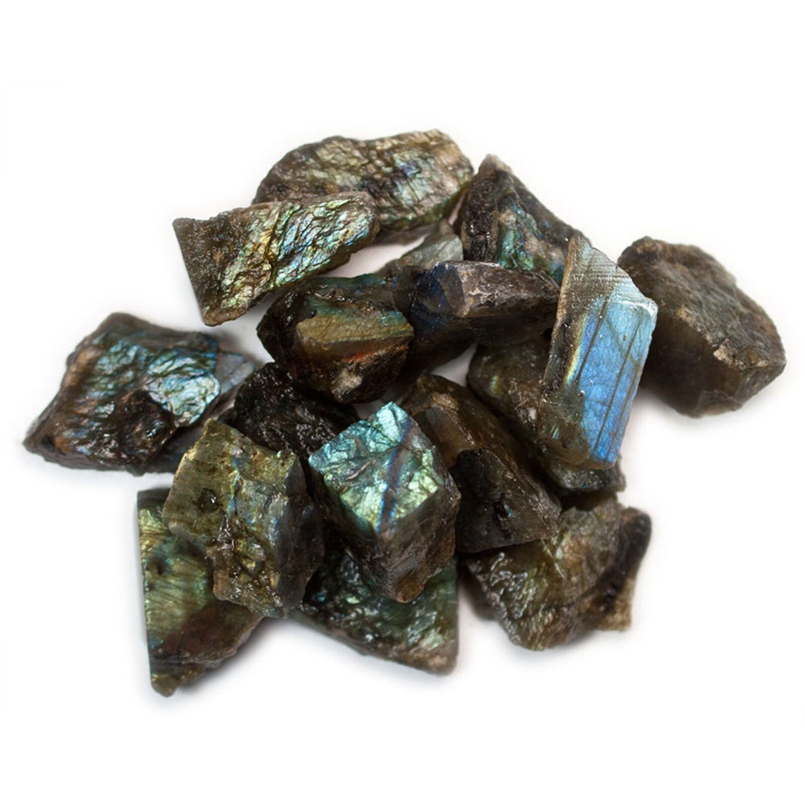 Labradorite – Rough Rocks for Tumbling – Wholesale Stone Crystal Mineral (Mada)
