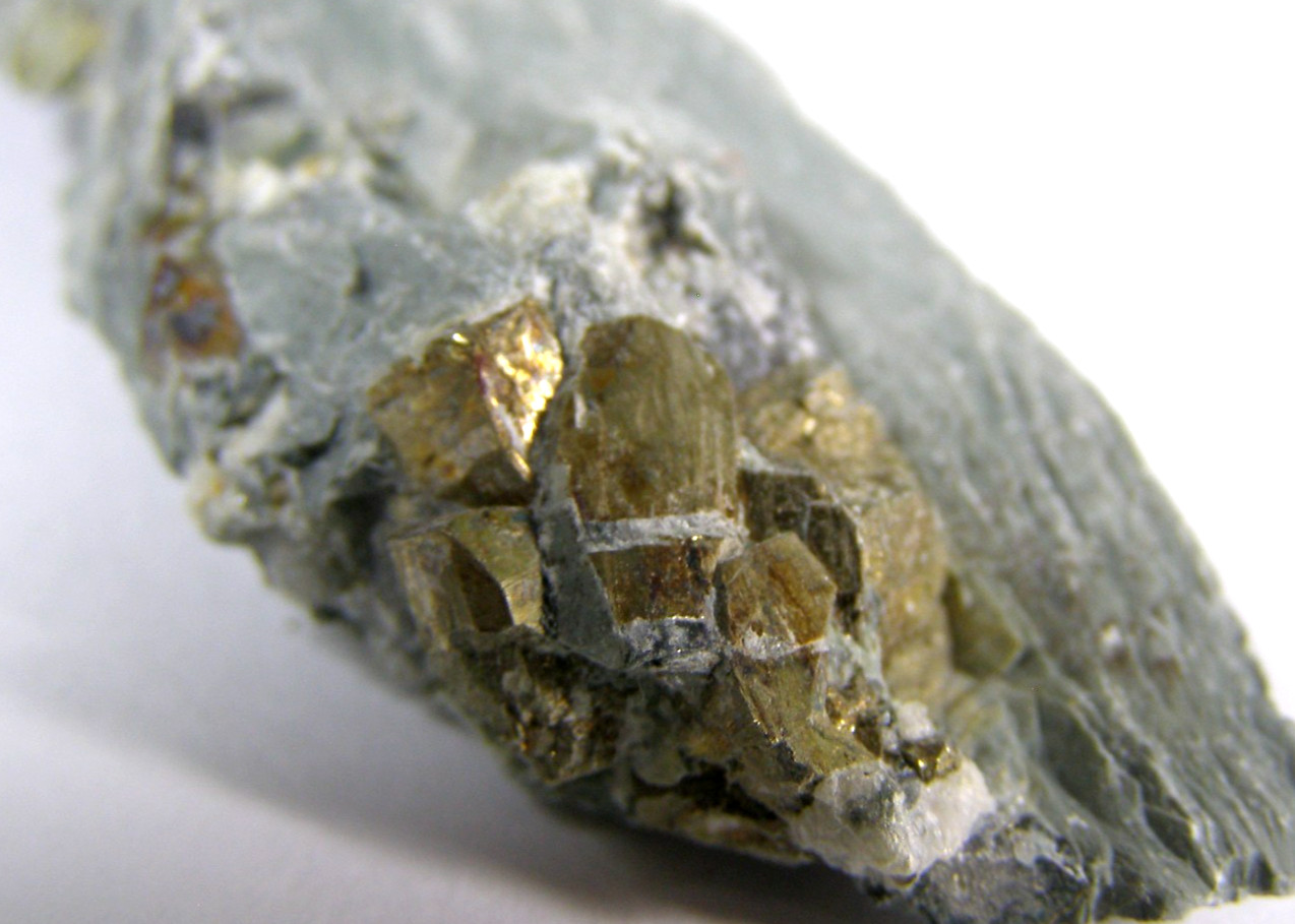 SPECIMEN NATURAL SLATE WITH PYRITES CRYSTALS – DOROTHEA QUARRY, WALES 6.8 cm #3