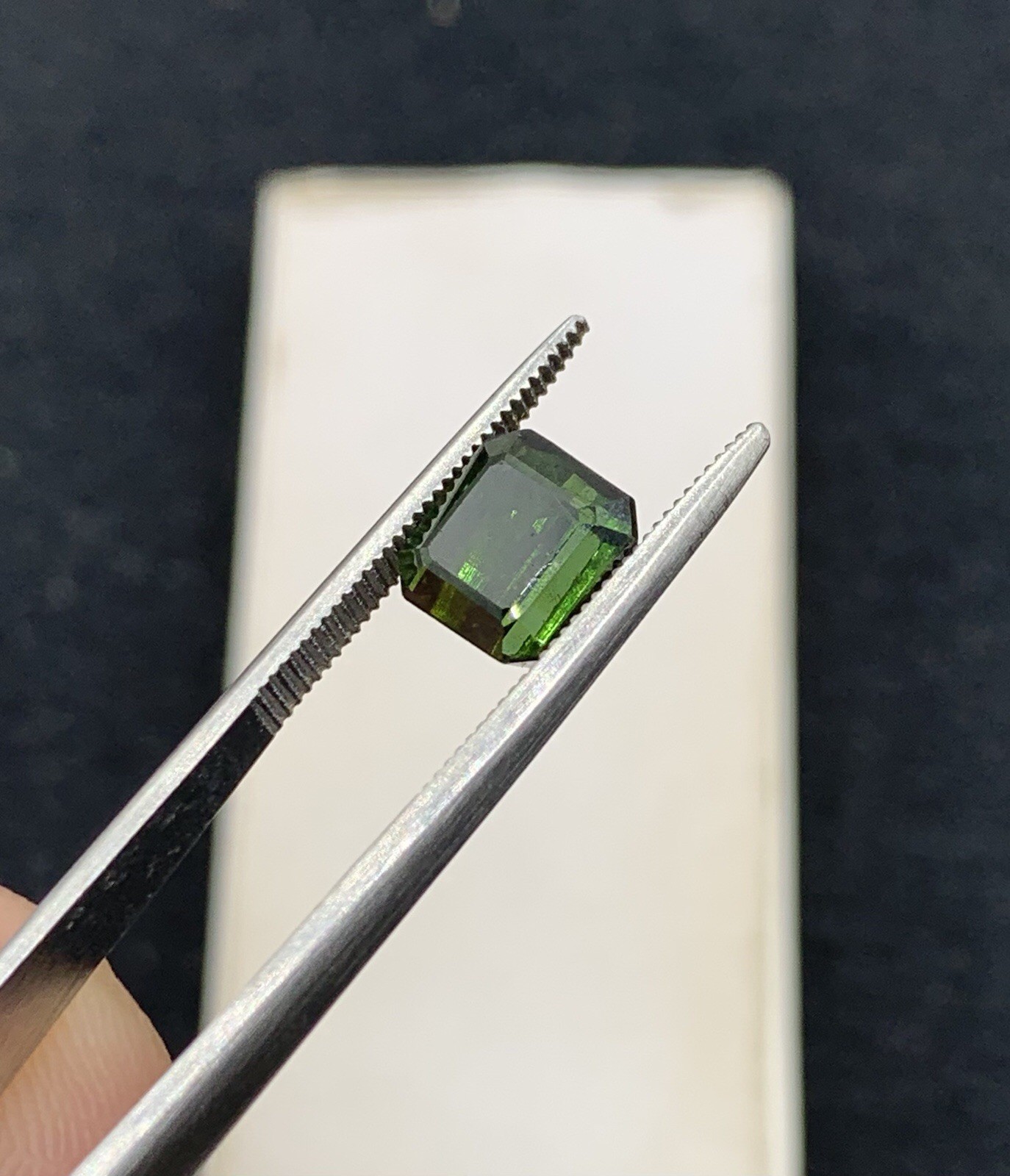 2.30 Cts Dark Green Tourmaline Gemstone From Afghanistan.