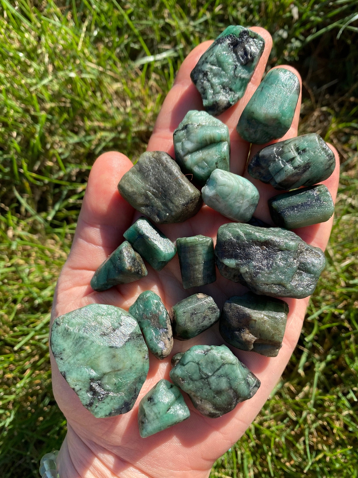 Raw Emerald Stone (Grade A) Natural Rough Emerald from Brazil, Emerald Gemstone