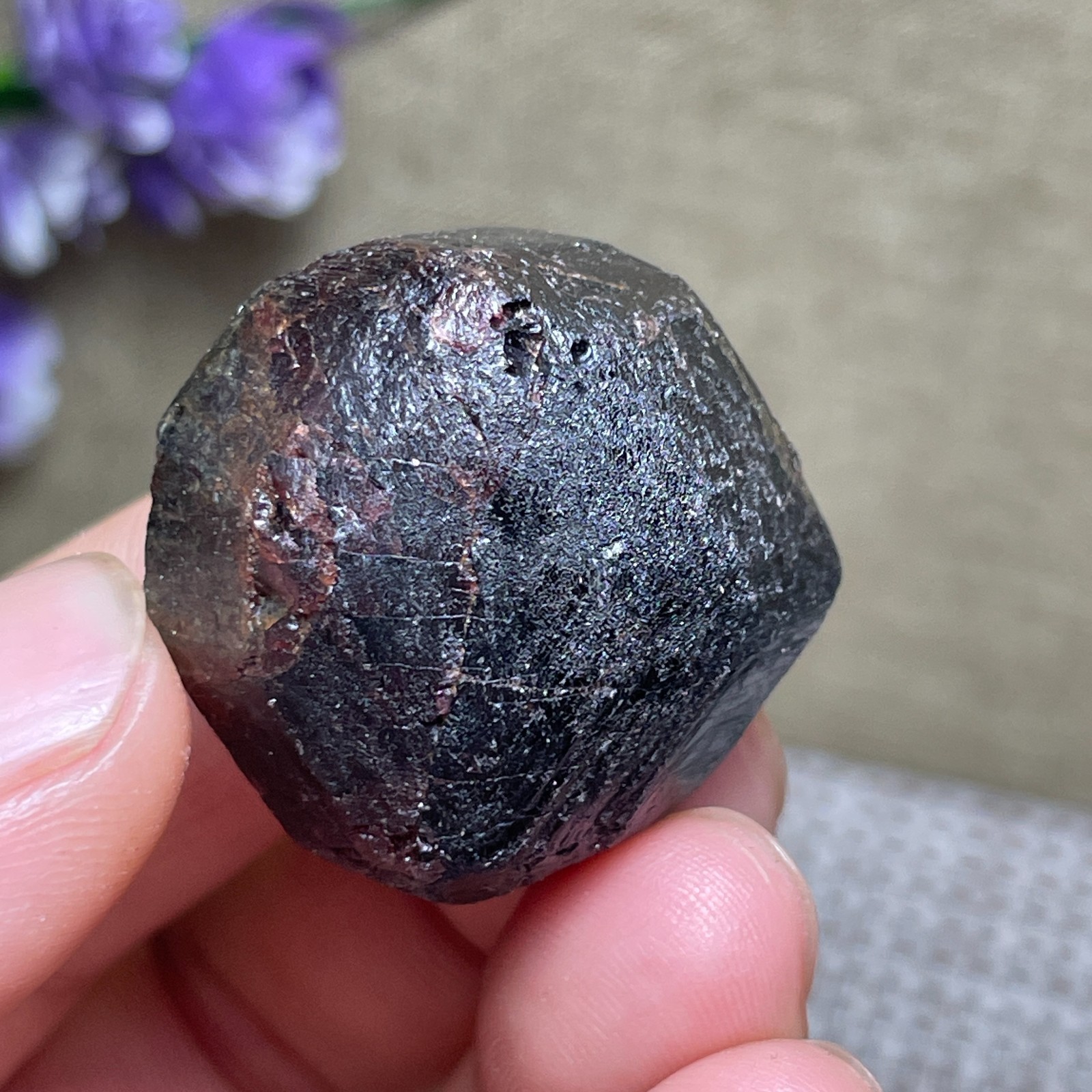 Top Red Garnet Crystal gemstone rough stone mineral specimen 37g A32