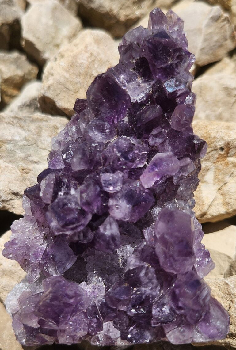 Amethyst Geode Tower Cluster Crystal Gemstone Chakra