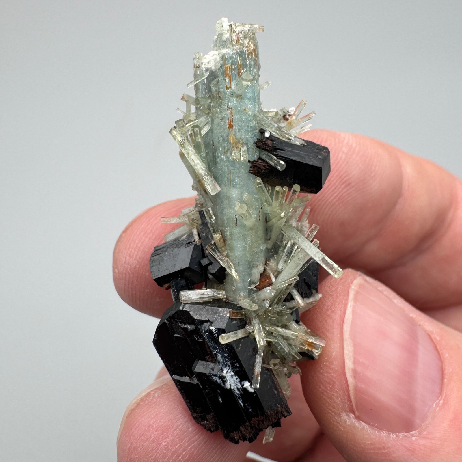 FUNKY Aquamarine, Schorl from Erongo, Namibia – Fine Mineral Specimen