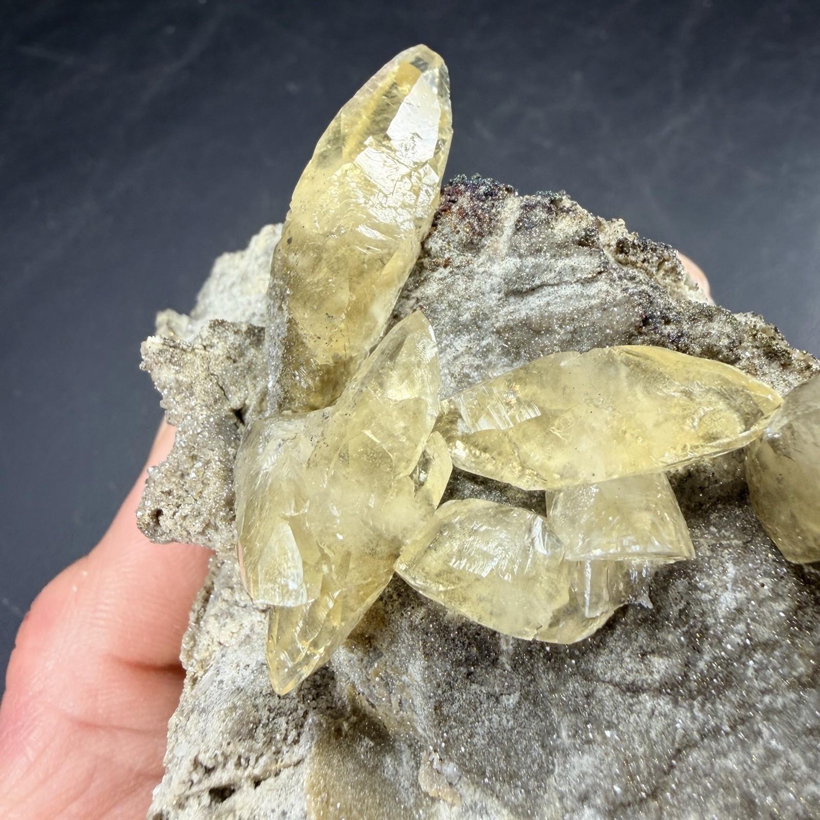 Golden Calcite Chalcopyrite Dolomite Crystal Combo / Sweetwater Mine *Video*