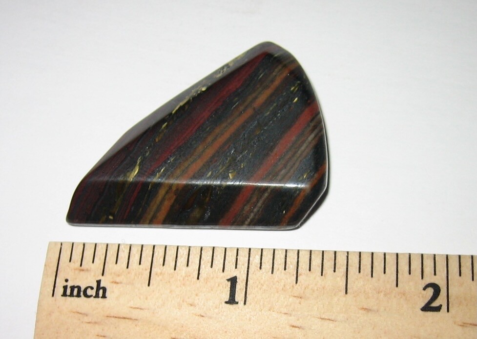 1.35″ TUMBLED POLISHED NATURAL TIGER IRON STONE MINERAL FROM AUSTRALIA 11.9g *12