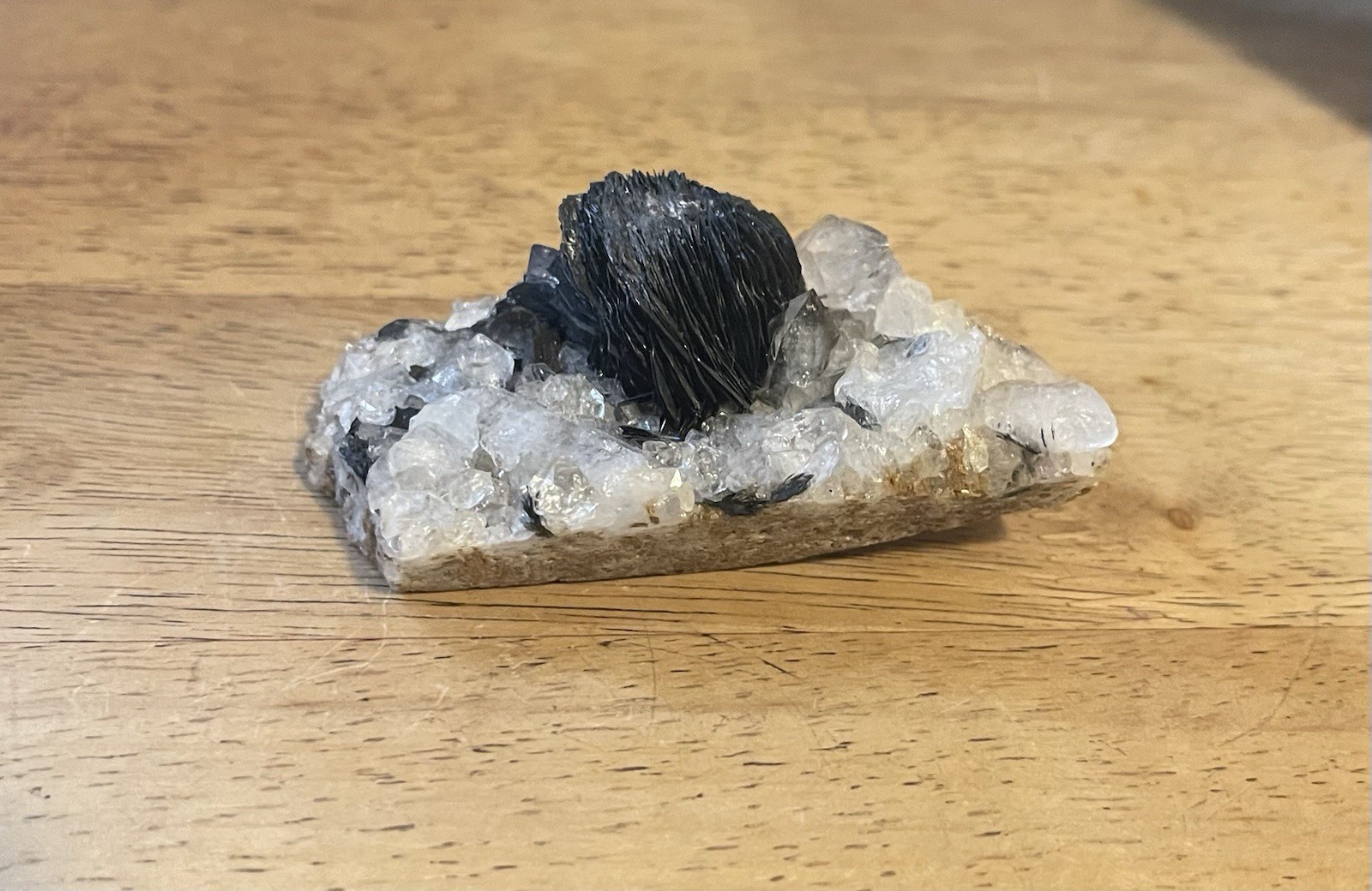 Quartz With Hematite Rose