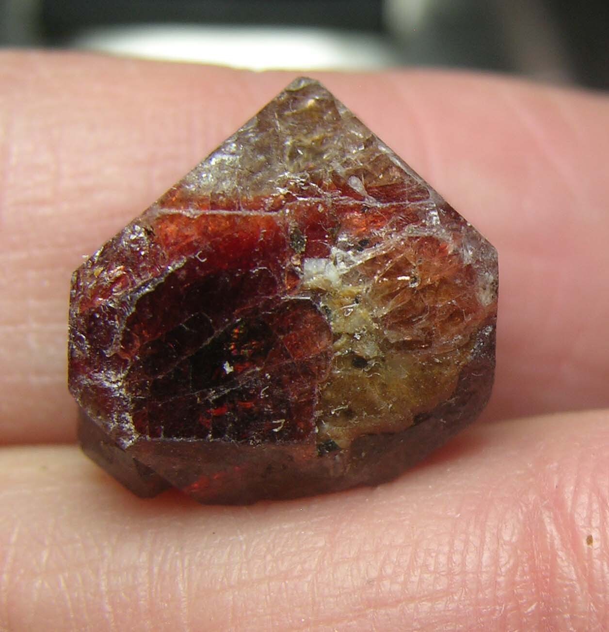 #11 Afghanistan 36.85ct Natural Octagonal Brownish Red Zircon Specimen 7.3g 15mm