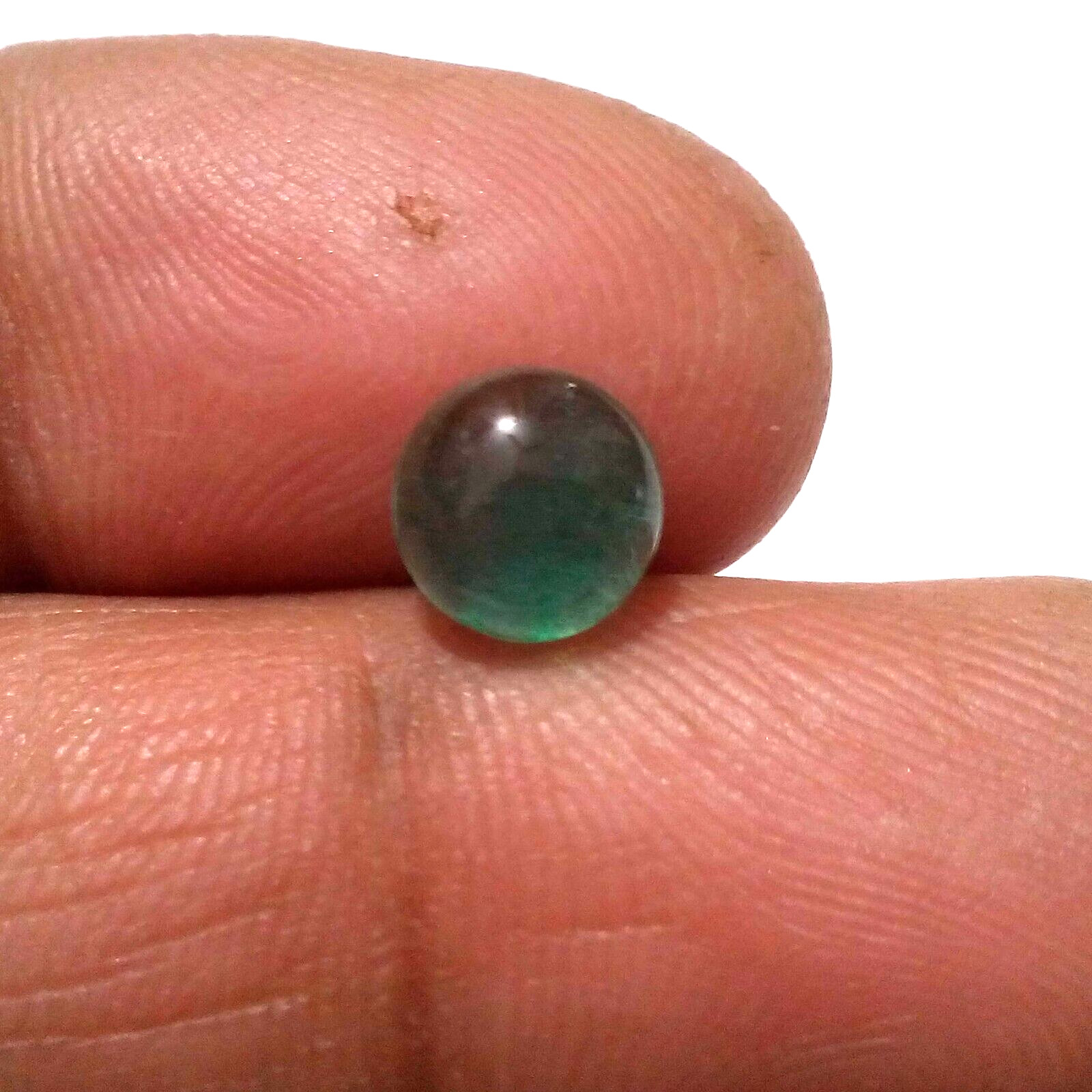 Attractive Zambian Emerald Cabochon Round Shape 1.85 Crt Green Loose Gemstone