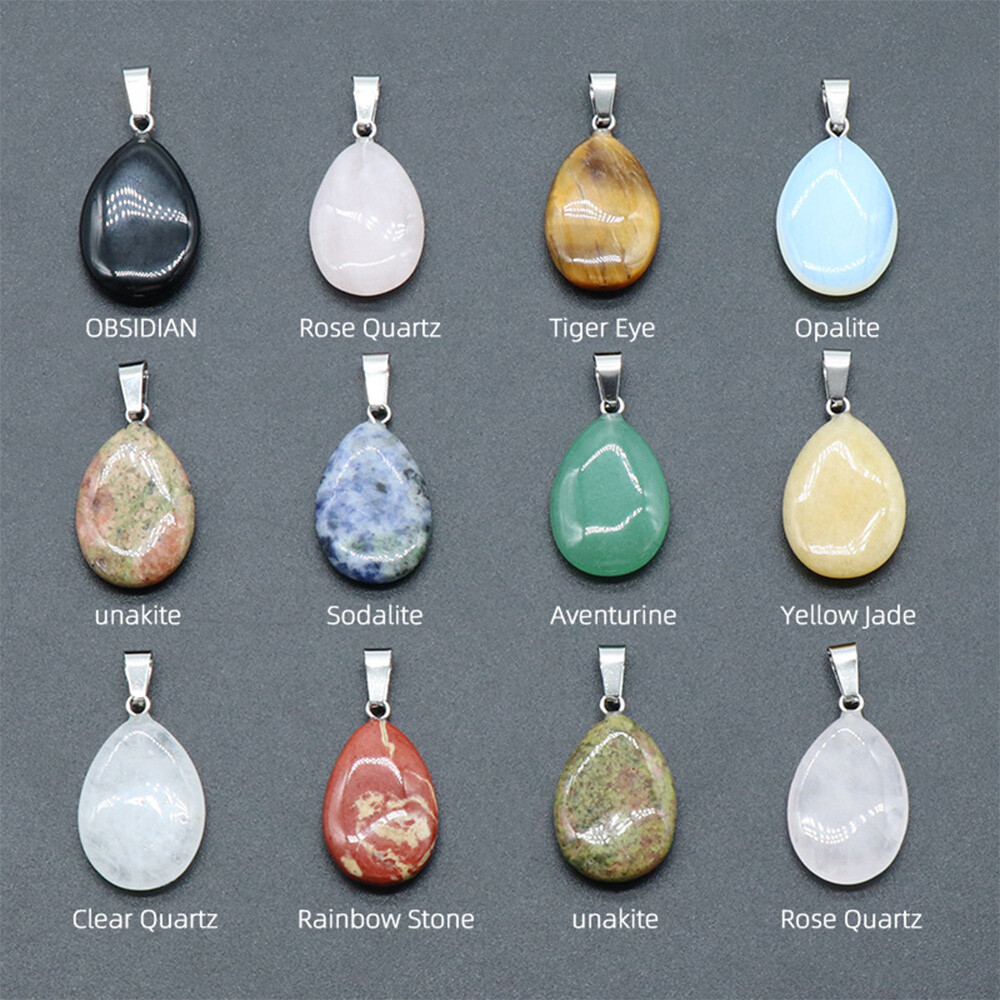 1PC Crystal Star Fan Flower Triangle Shape Pendant Beads Jewelry Making Necklace