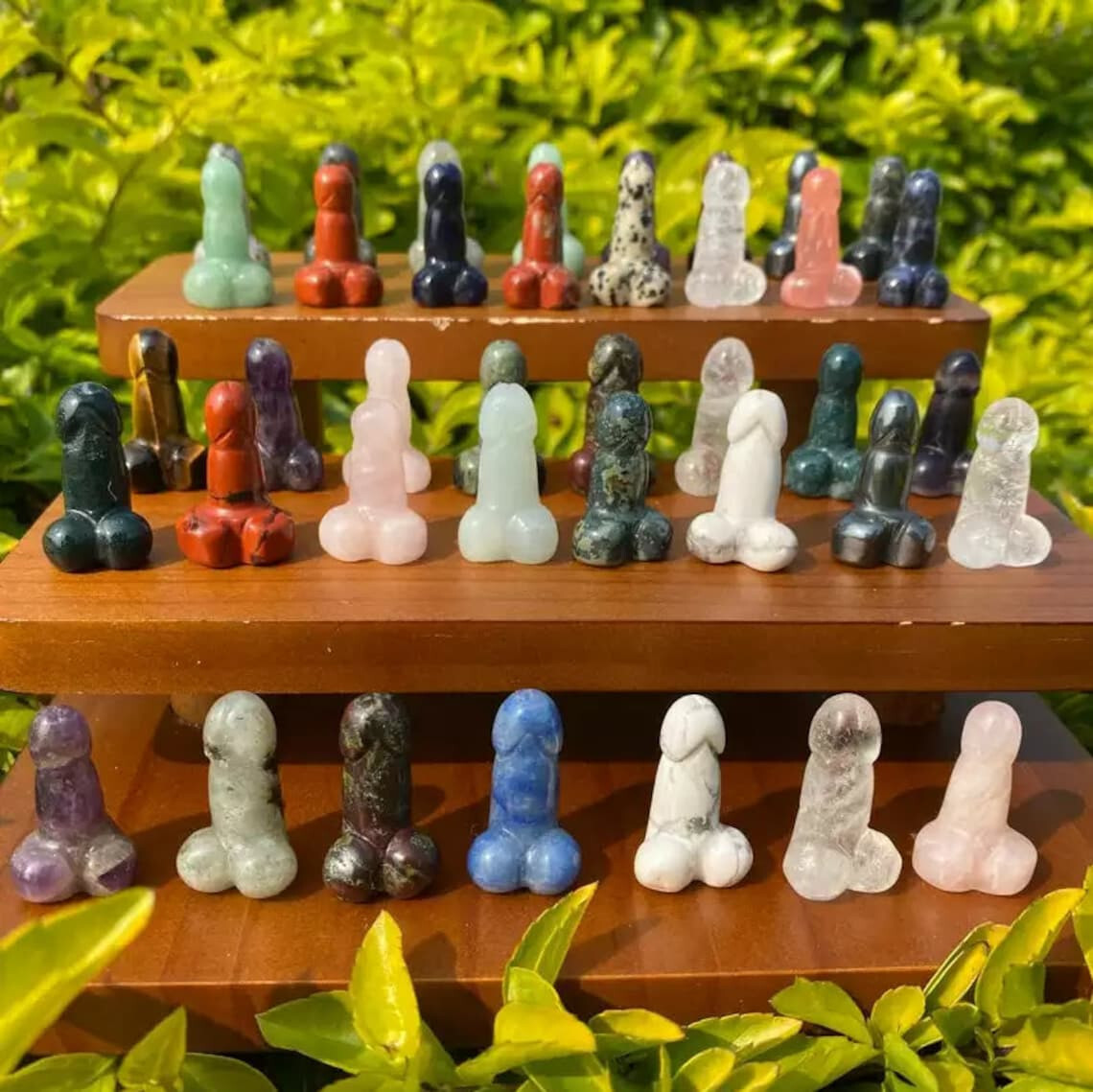 20pcs Natural male penis quartz Crystal Massager Sculpting wand gem healing
