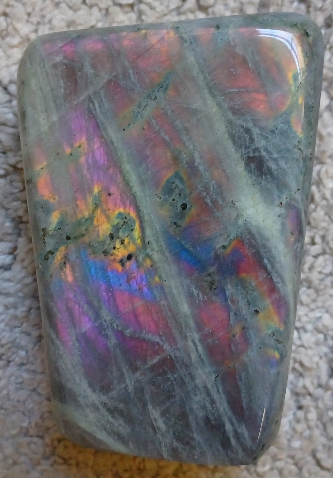 HUGE LABRADORITE ROCK! NATURAL MAGIC GEOLOGY POLISHED REIKI QUARTZ CRYSTAL STONE