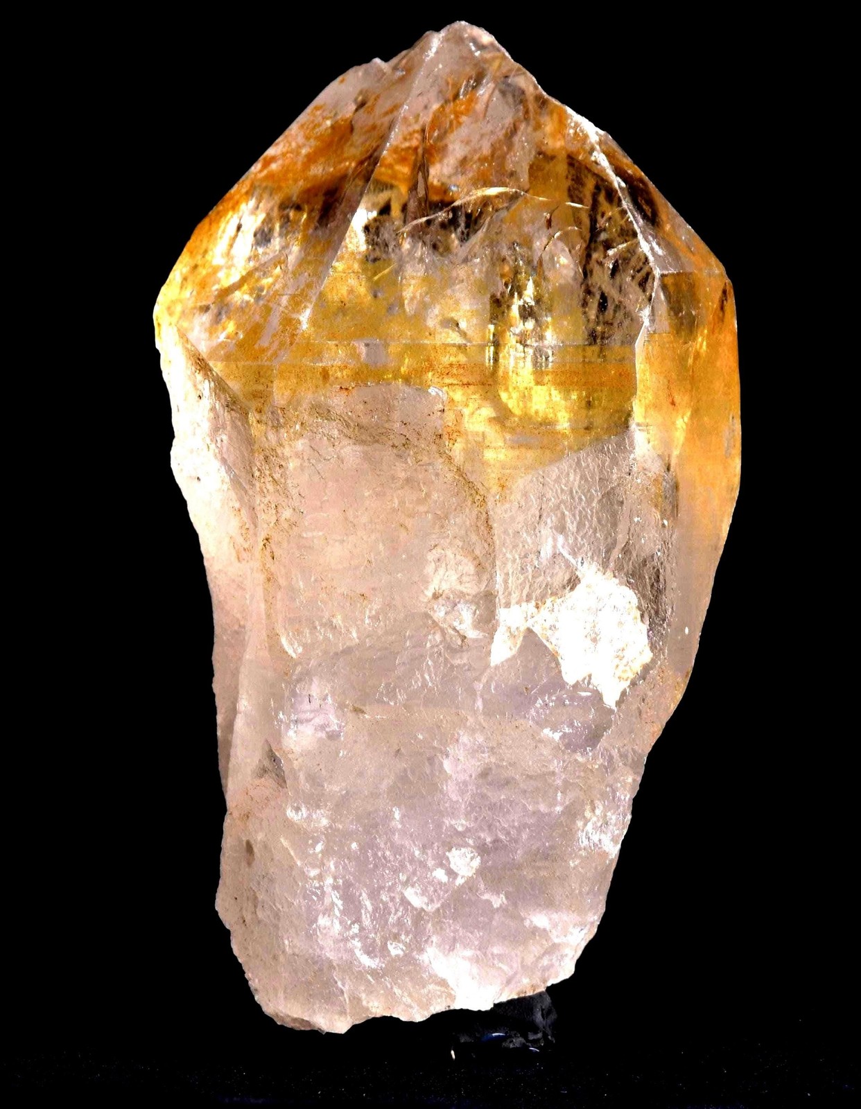 Himalayan golden healer starbrary rainbows keys devic healing crystal#7644