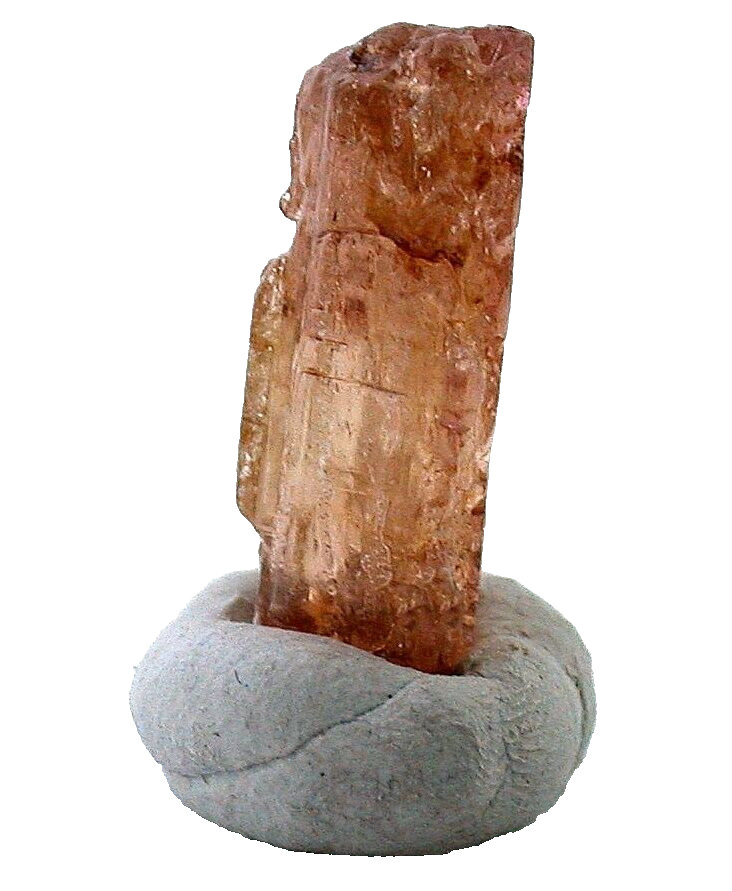 2.32 Gram 11.6 Carat Brazilian Highgrade Peach Tourmaline Specimen Crystal TSC17