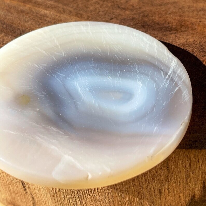 Natural Unique Agate Disk – Gem Slice Crystal Round Cookie flat Stone