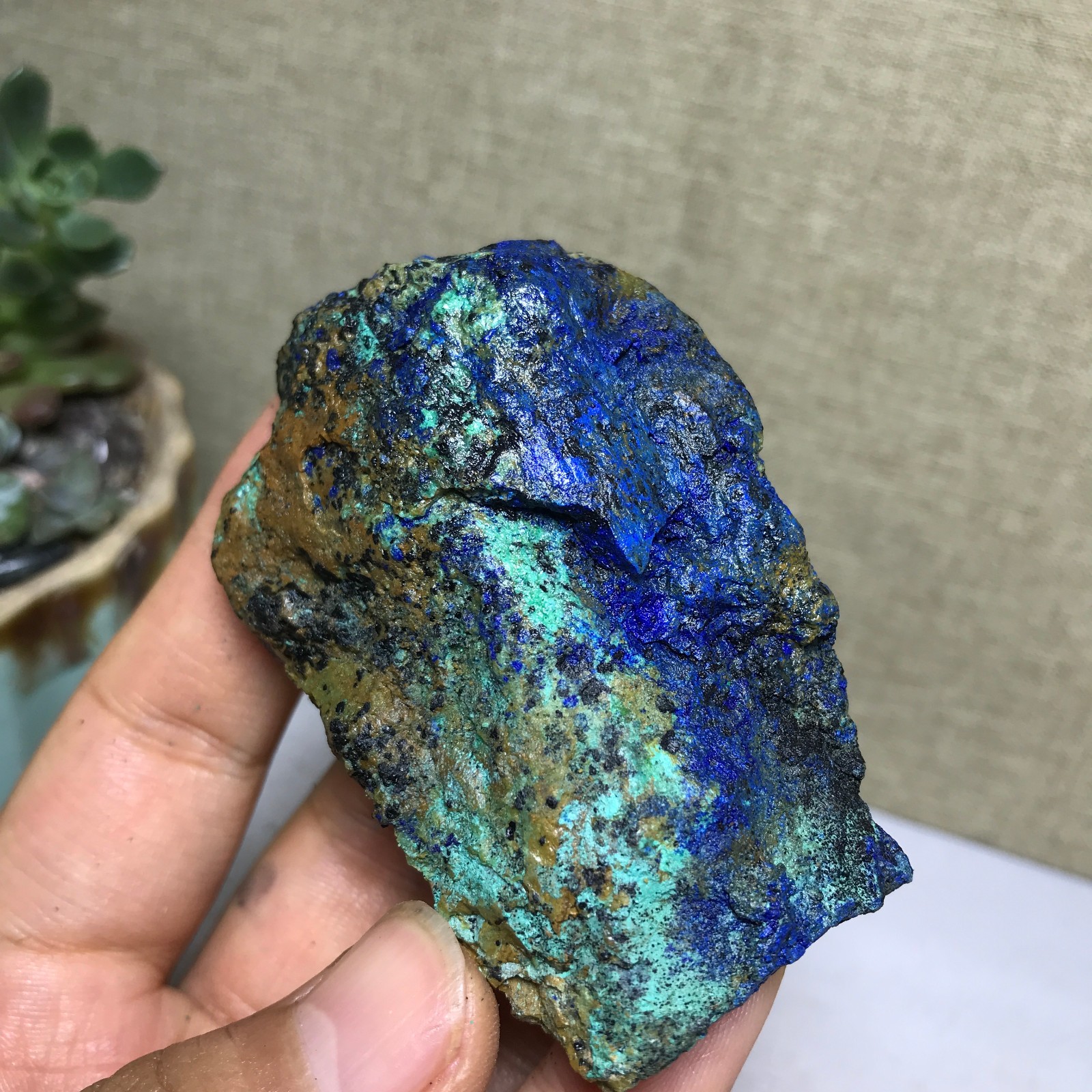 99g Natural Azurite Malachite gemstone Rough original Crystal Specimen A5177