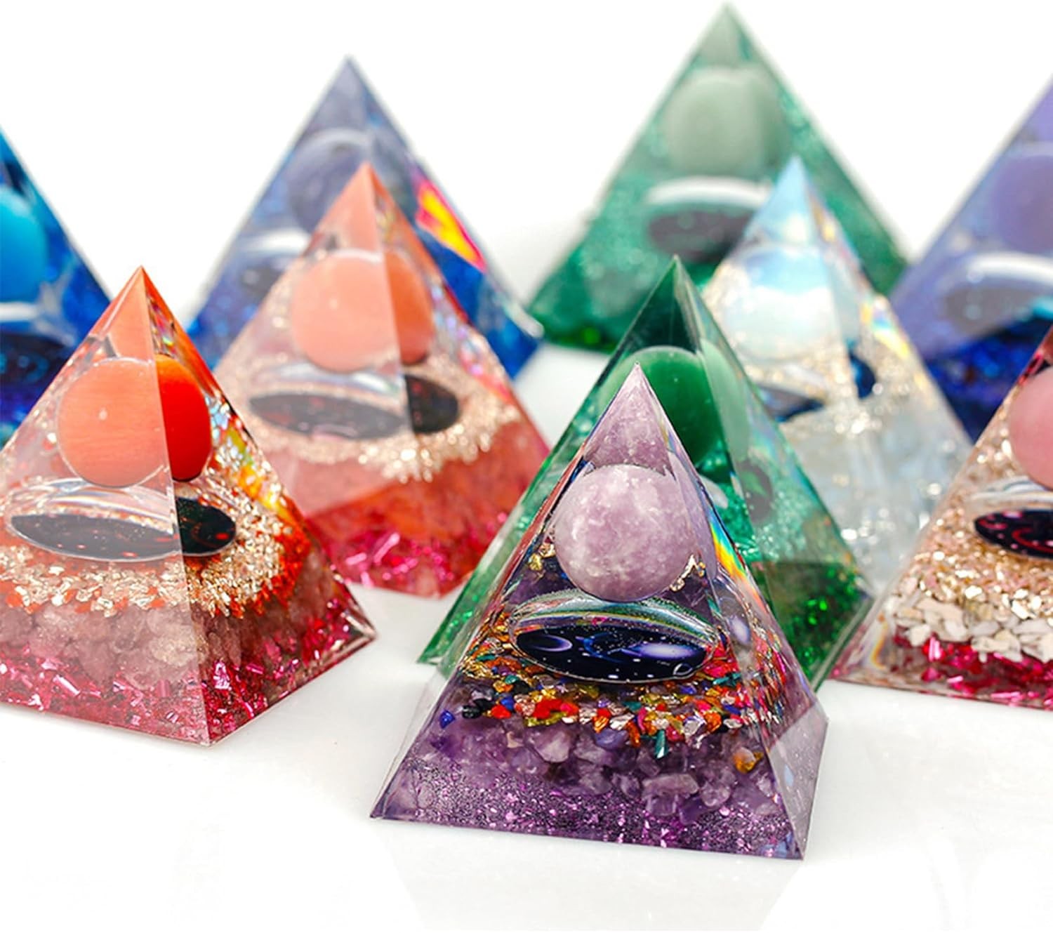 Orgone Pyramid Energy Generator Emf Protection Healing Meditation Orgonite USA