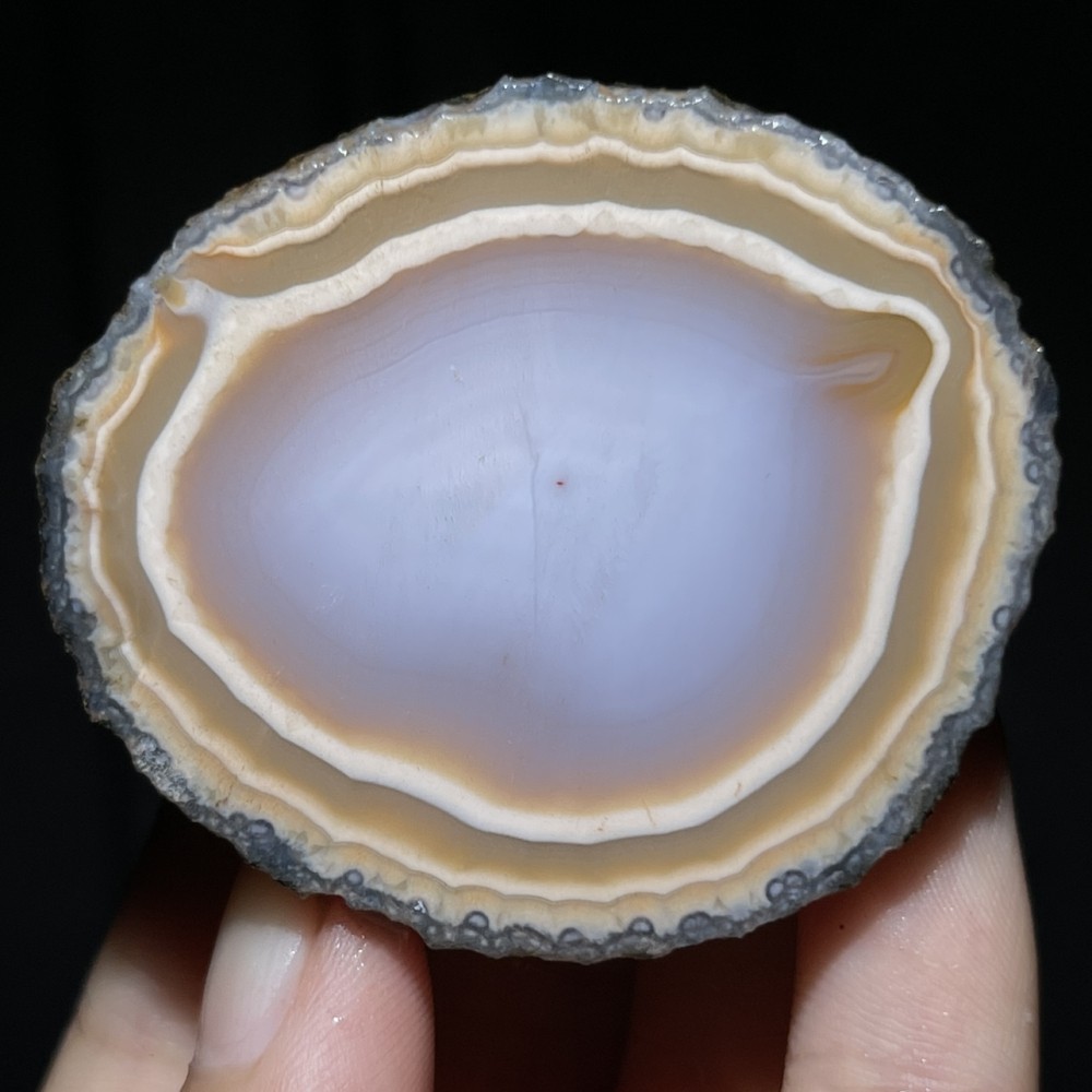 Unique Rough Agate crystal geode Achat Nodule Chinese Agate Xuanhua 48g D770