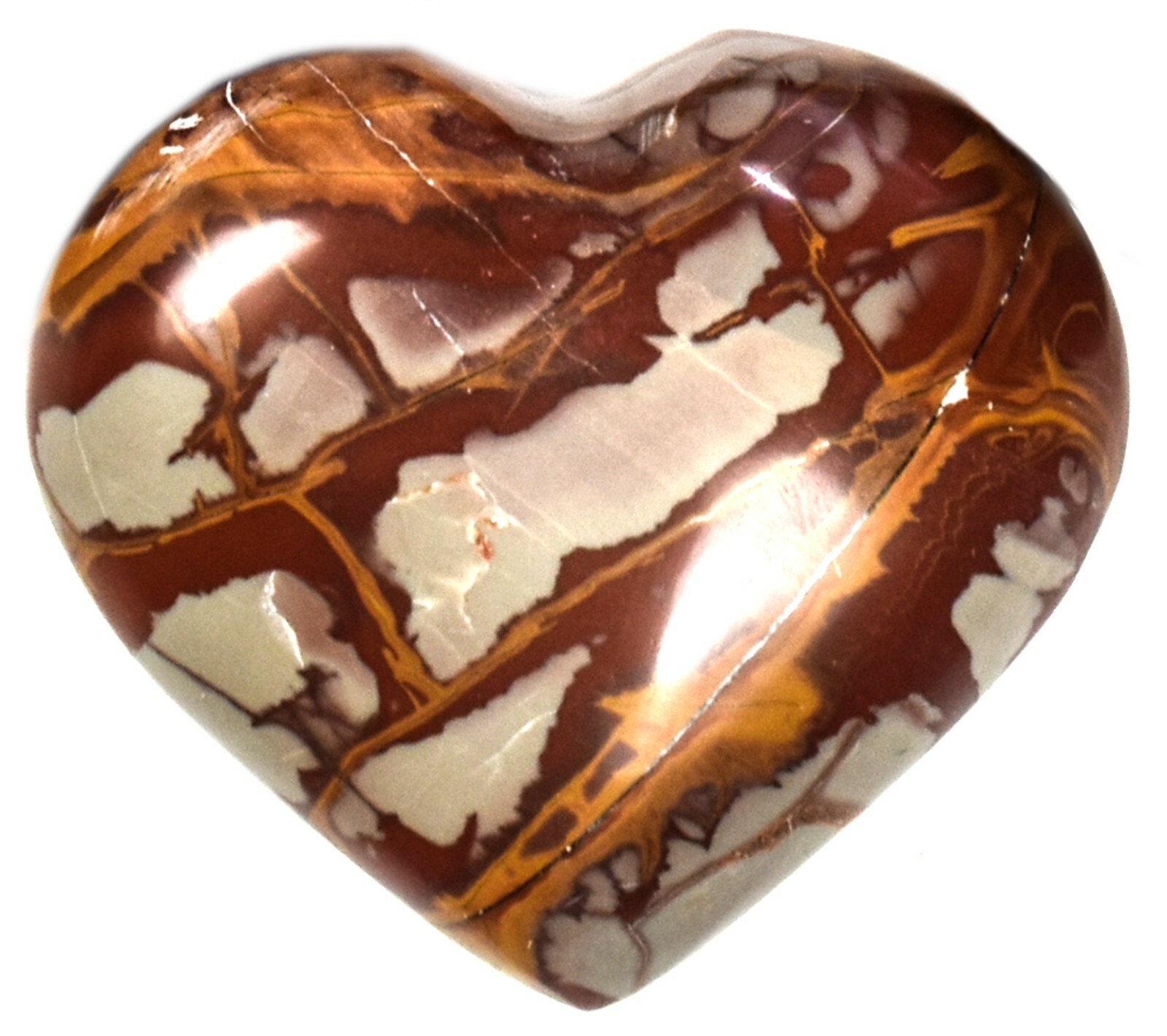 2.5″ Multicolor Noorena Jasper Heart Polished Natural Crystal – Australia (1PC)