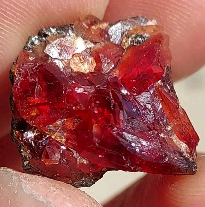 ULTRA RARE GEM RHODOCHROSITE On Matrix N’Chwaning I Mine, KMF, South Africa
