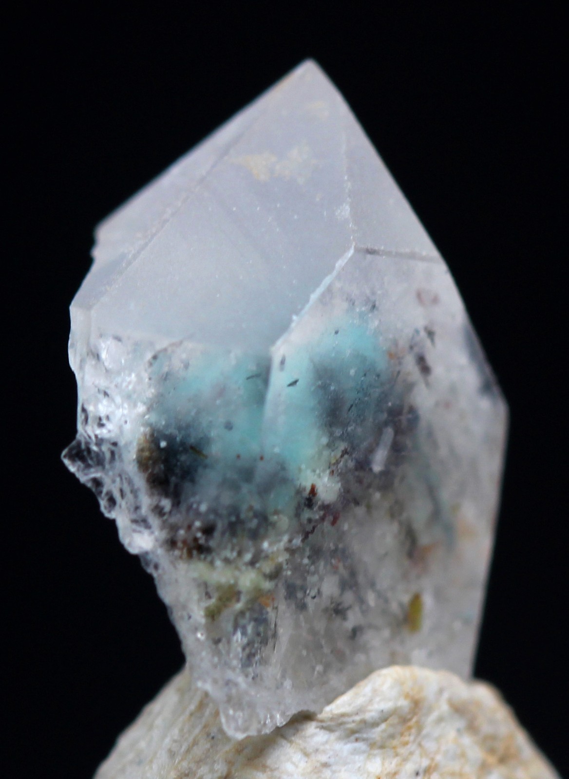 RARE AJOITE QUARTZ Crystal Cluster Mineral Specimen MESINA MINE SOUTH AFRICA