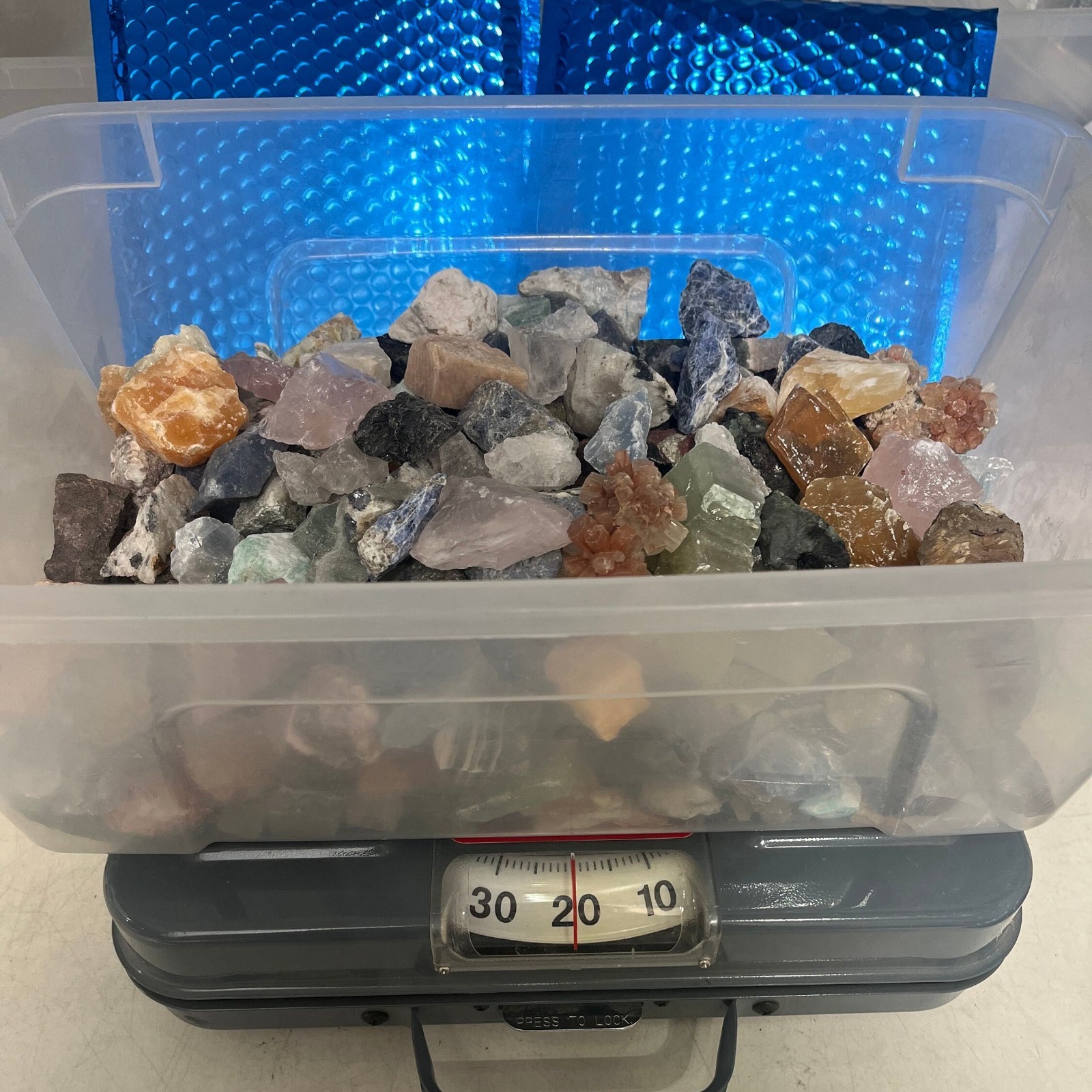 20 lbs Mixed Rough Crystals Bulk Lot A Grade Natural Assorted Stones