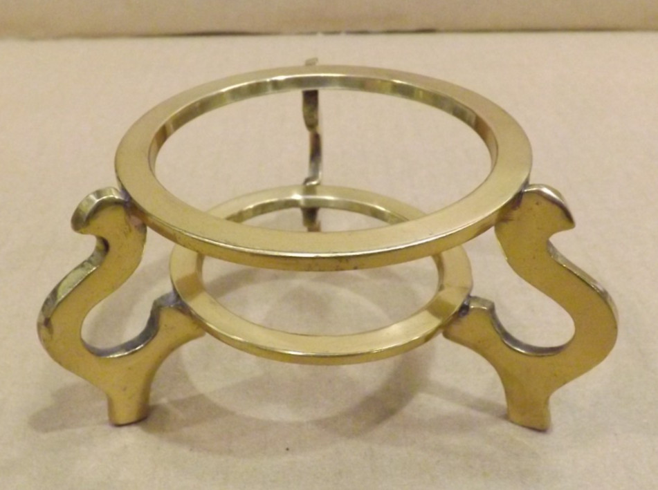 Brass Tone Sphere Display Stands