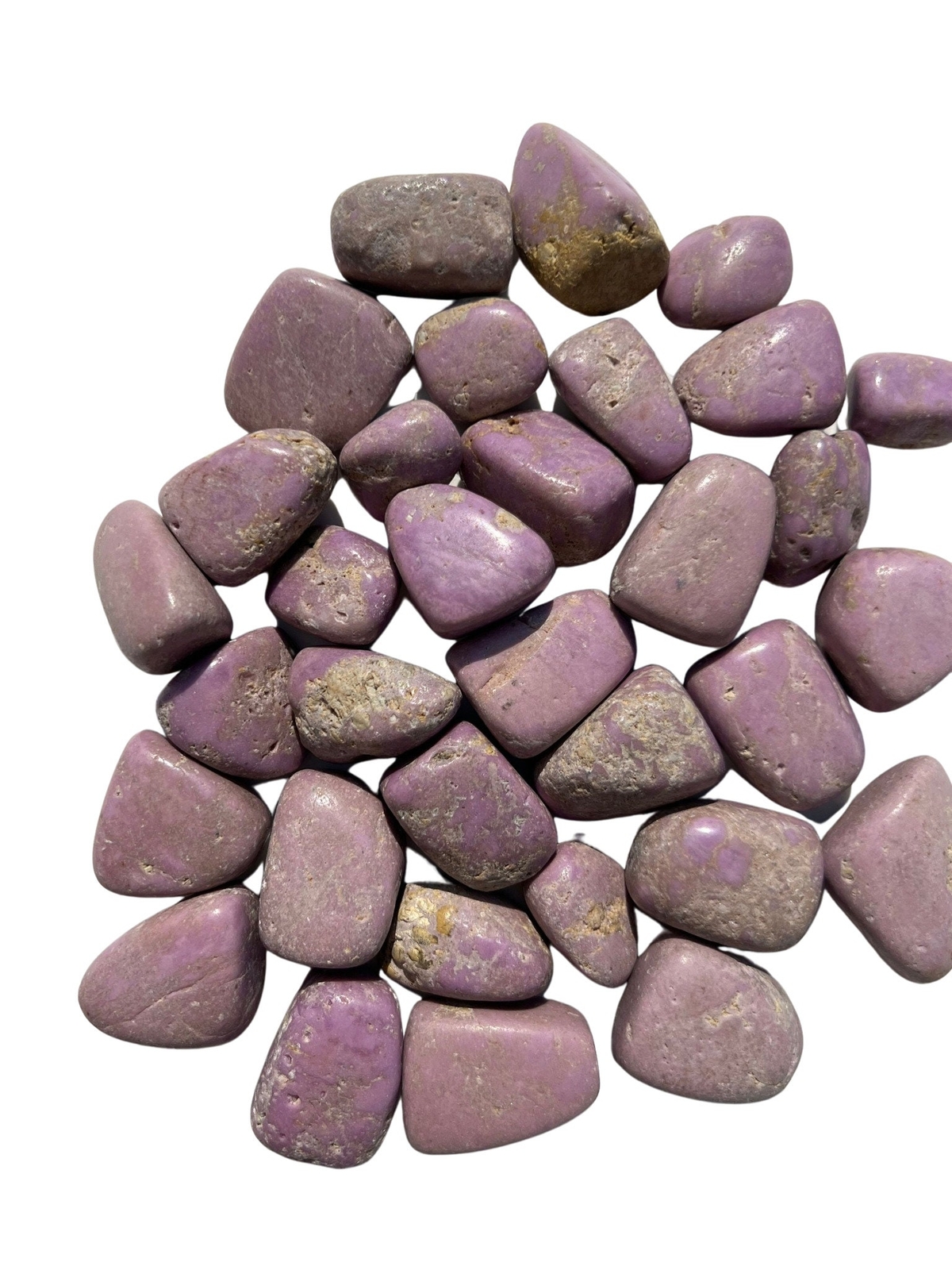 Phosphosiderite Tumbled Stone, Natural from Argentina