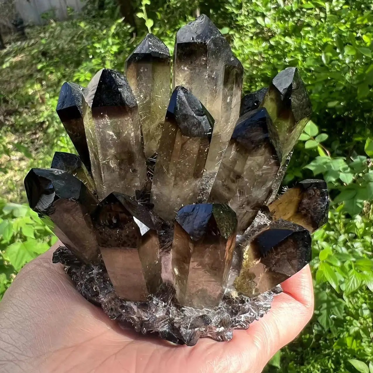 2025 300G New Find Large Smoky Quartz Crystal Healing Cluster Rocks Specimens