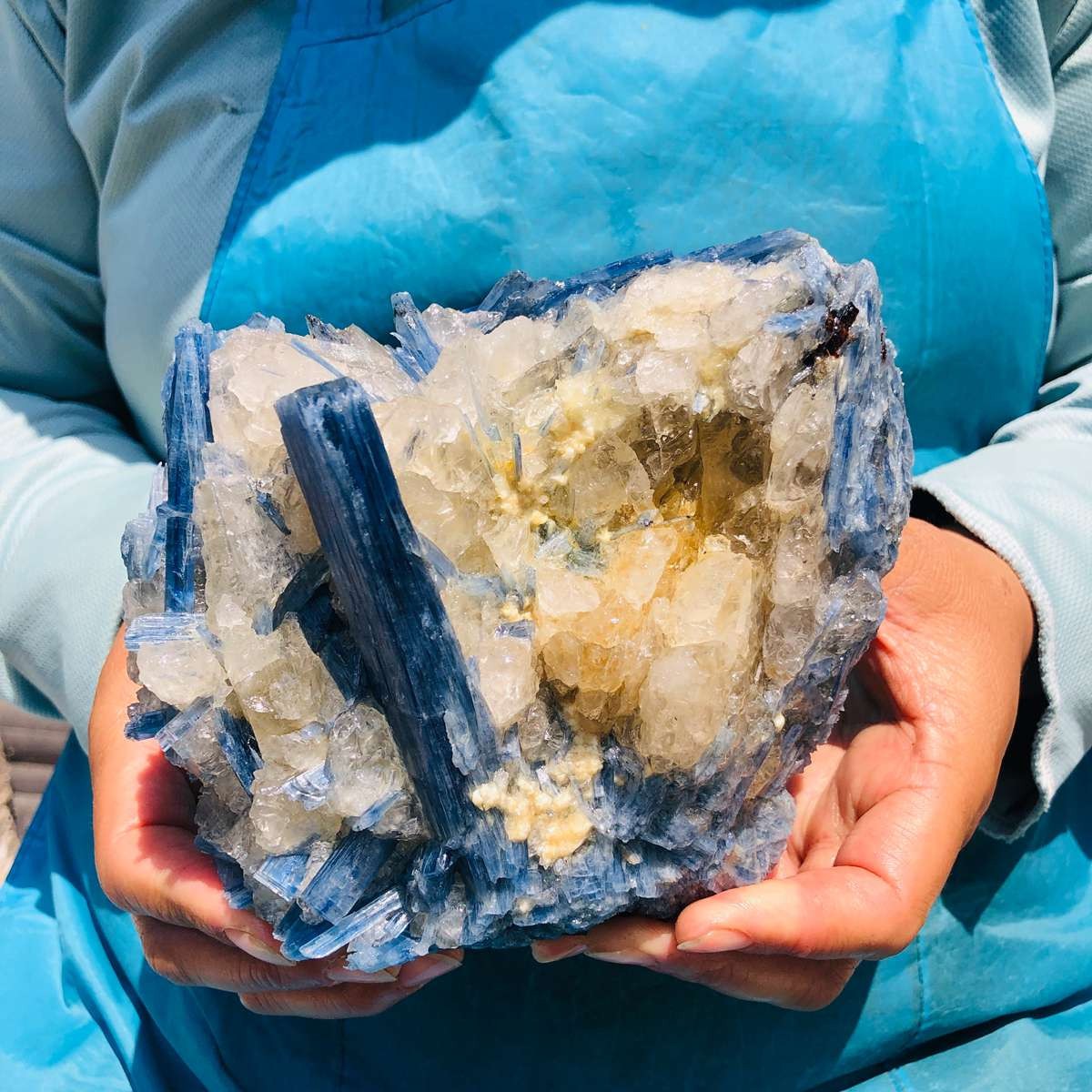 1830G Natural Blue Crystal Kyanite Rough Gem mineral Specimen Healing