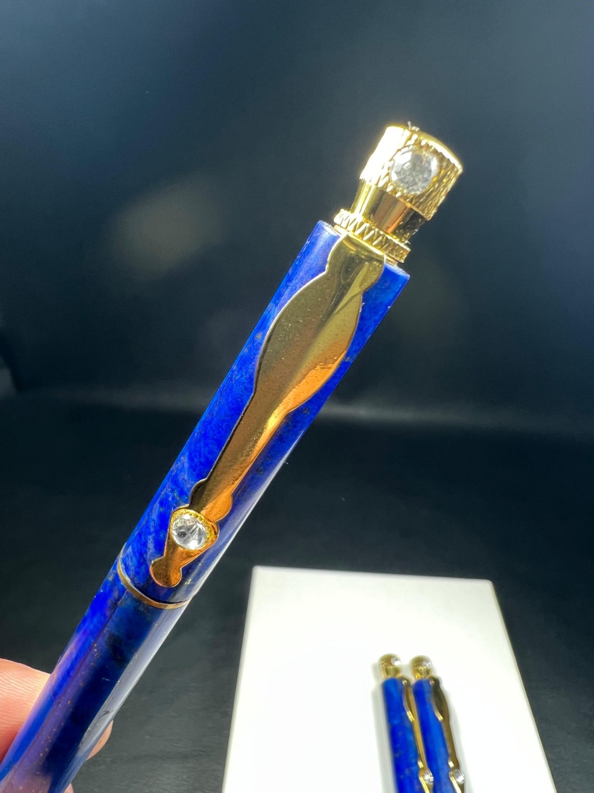 lapis lazuli pen handmade form Afghanistan her – anniversary gift- birthday gift