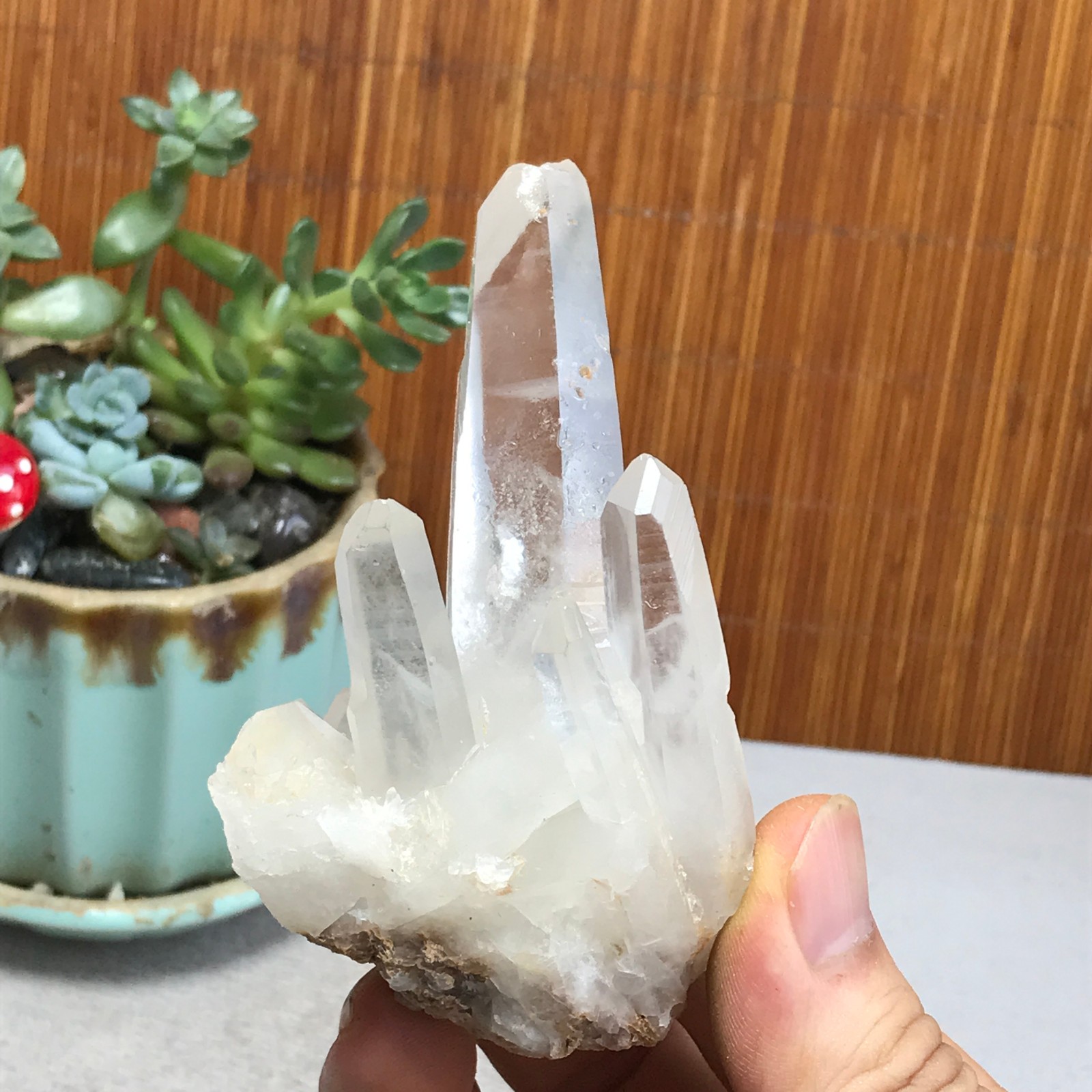 93-53-40mm Natural crystal clusters pretty Quartz Mineral Specimen 108g A6981