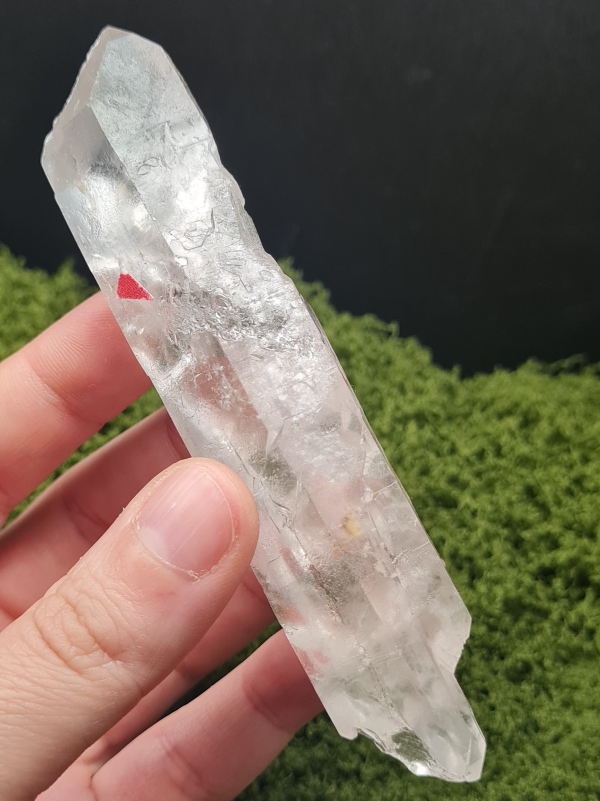 Lightning Strike Quartz Crystal Point – Rough, Raw – Minas Gerais, Brazil – 73g