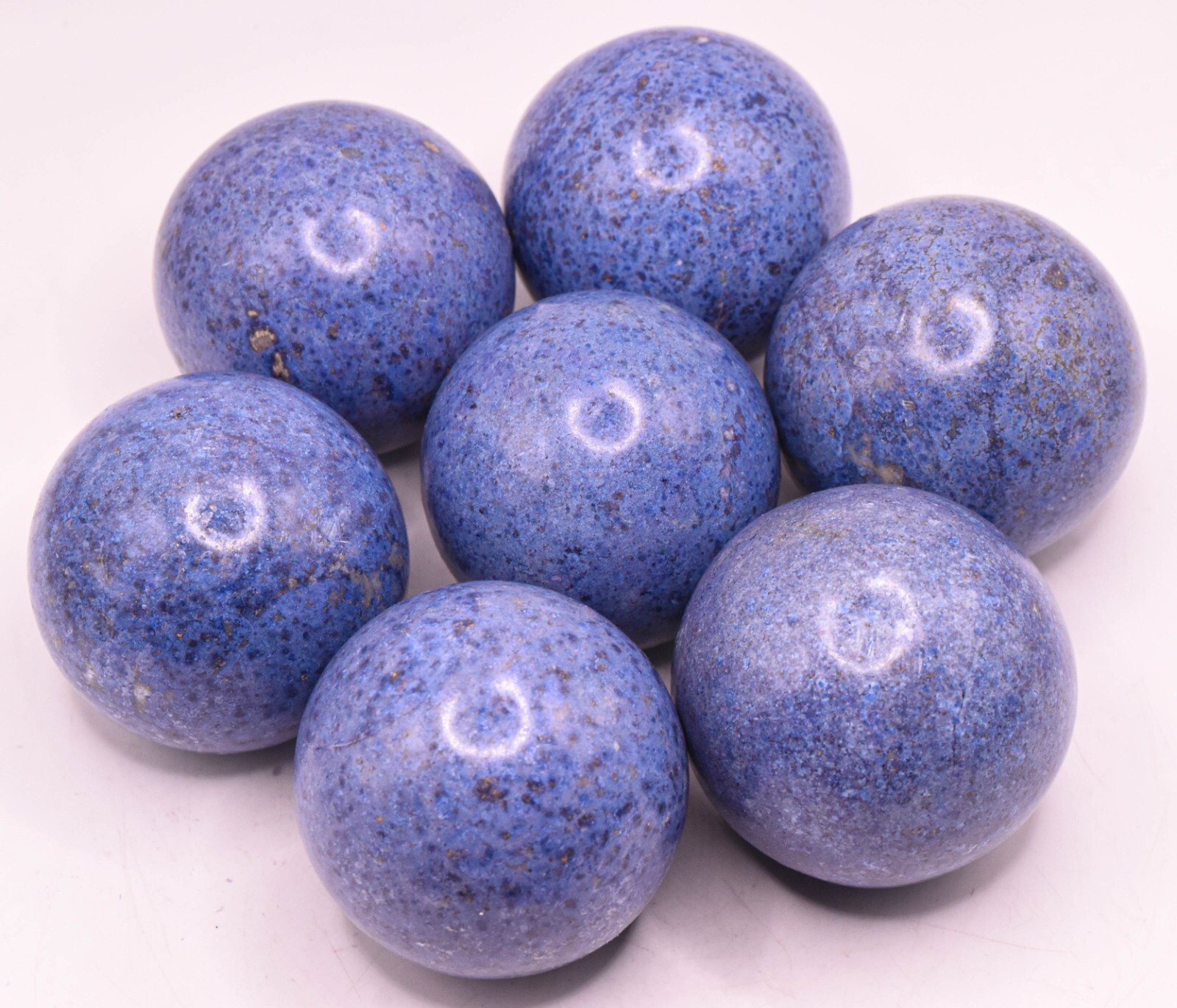 2″ Blue Dumortierite Sphere Polished Natural Gemstone Crystal Mineral Peru (1PC)