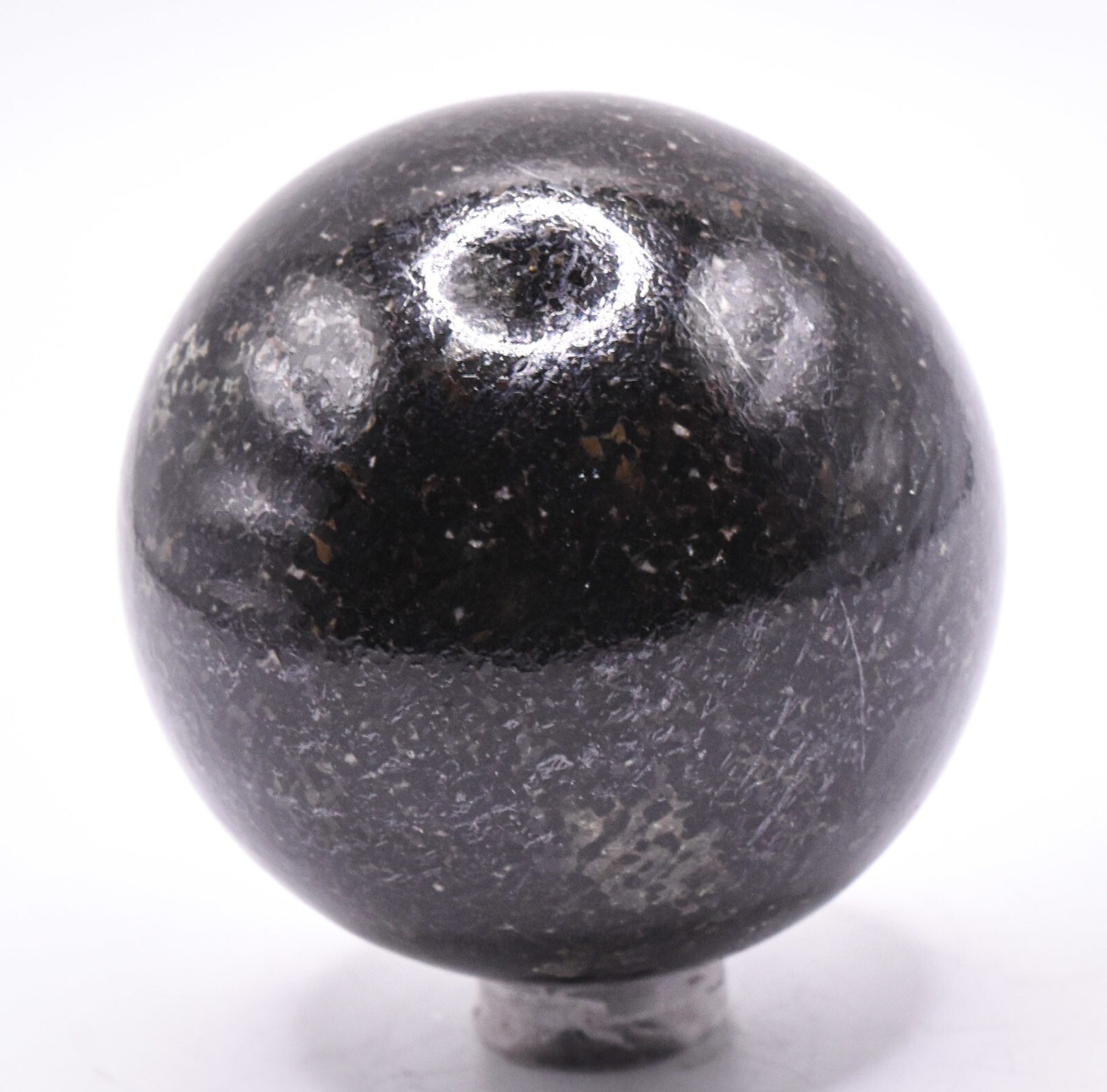 2.1″ Dark Nuumite Sphere Polished Natural Sparkling Gemstone Mineral Ball India