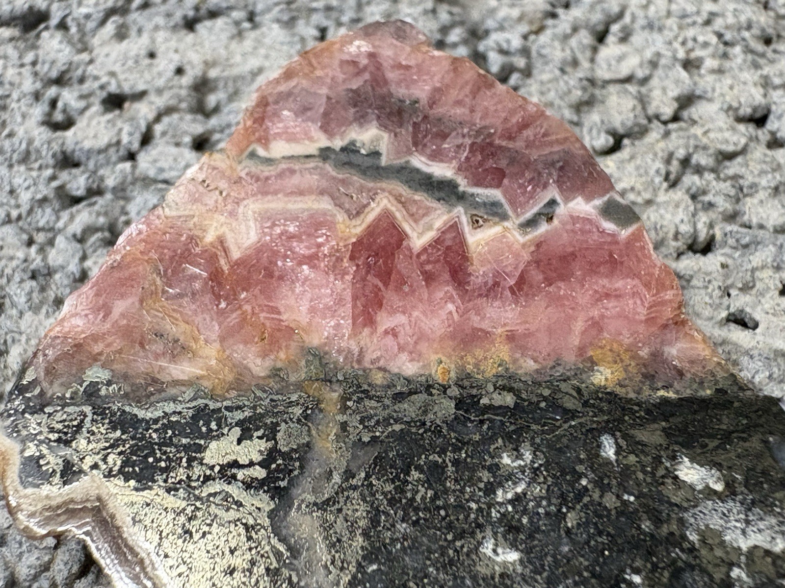 1.3″ POLISHED / ROUGH NATURAL 5mm RHODOCHROSITE CRYSTAL STONE ARGENTINA 11.8g *4