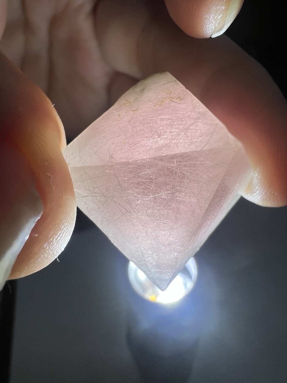 Pink Octahedral Fluorite From Inner Mongolia, China