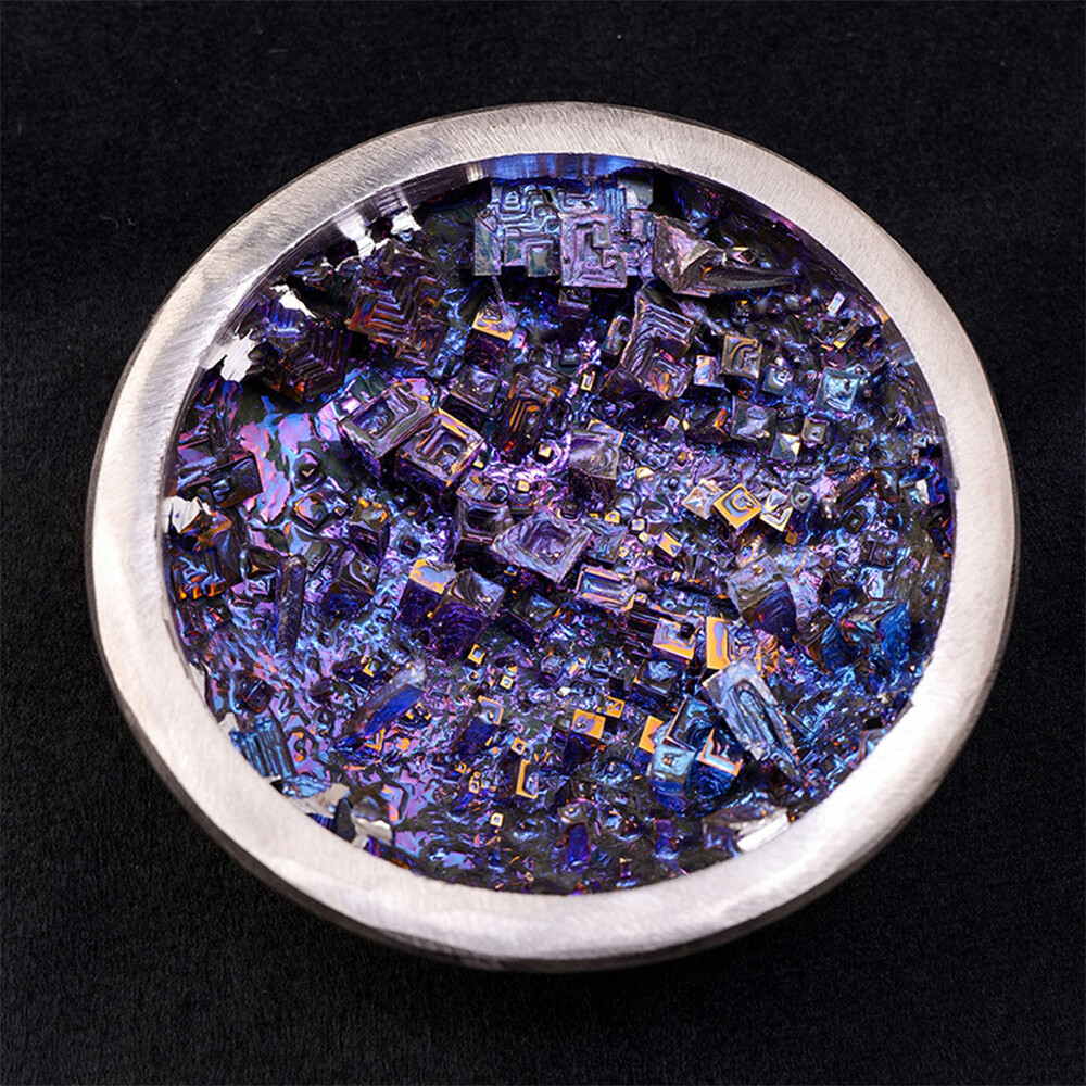 Rainbow Bismuth Ore Bowl Quartz Crystal Geode Mineral Specimen Reiki Healing 1PC