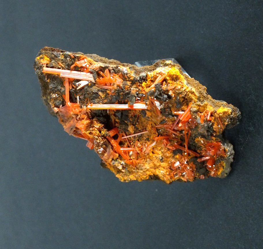 Crocoite Crystals. Adelaide Mine Dundas. Tasmania Australia (EA12007)
