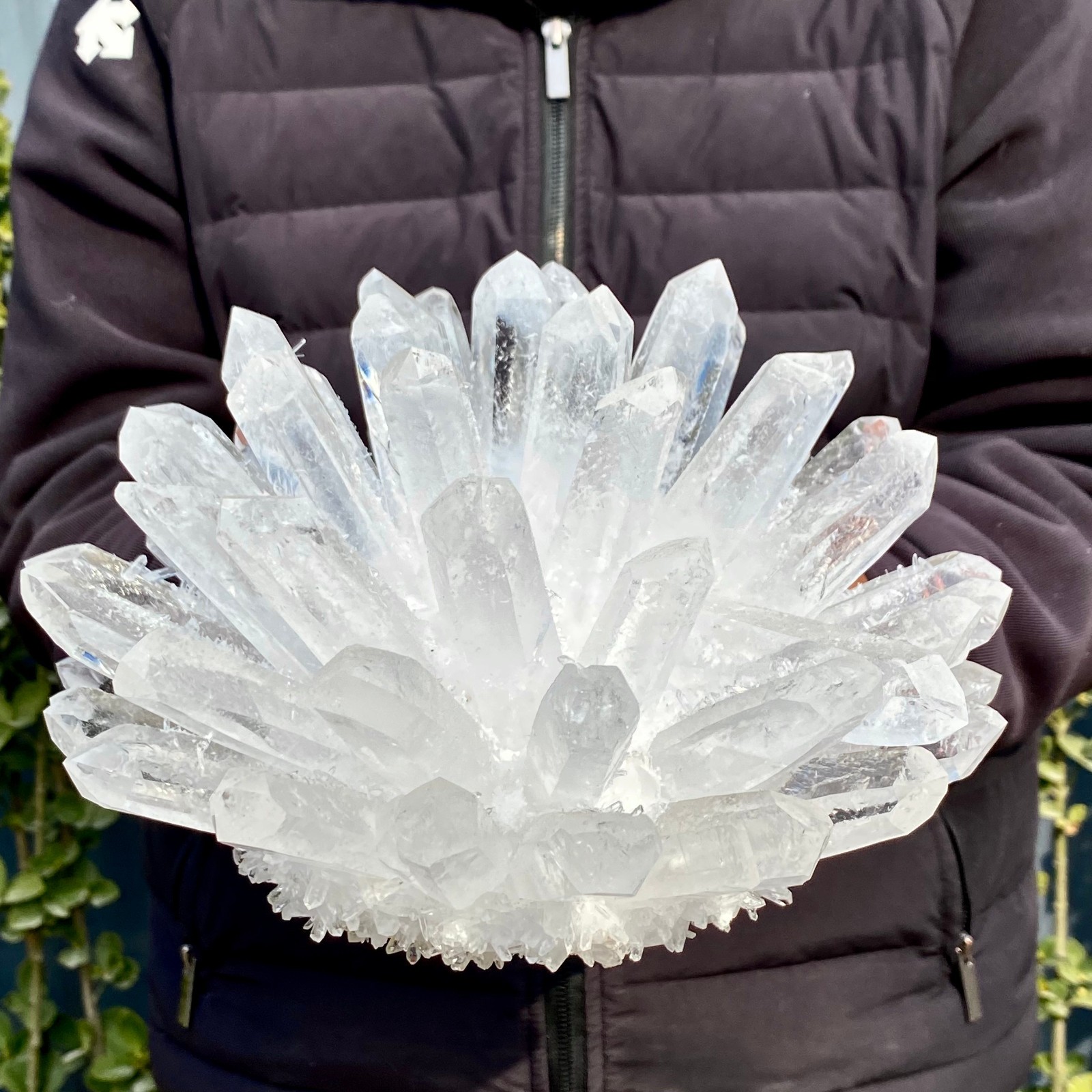 10.14LB Natural White Clear Quartz Crystal Cluster Rock Stone Specimens Reik