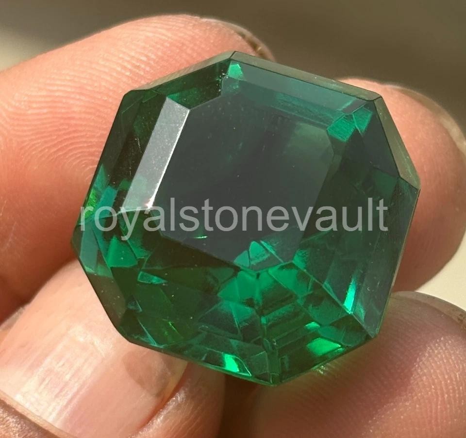 IGL Certified 70.00 Ct Colombian Emerald Loose Gemstone Square Cut Green – 5AOB