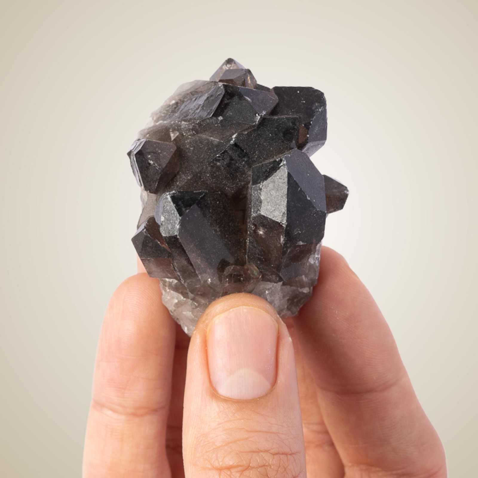 Smoky Quartz Cluster Natural Crystal Point Rough Quartz Specimen Gift Decor
