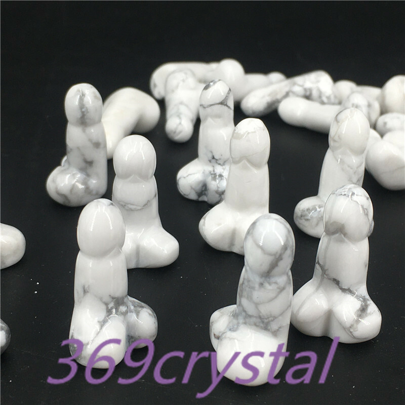 A lot of Natural mini Small Penis Quartz Crystal Massage Wand Healing wholesale