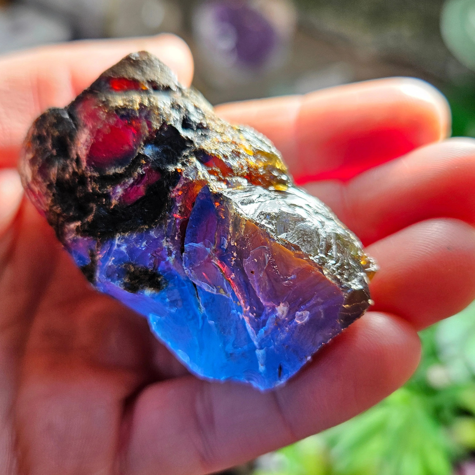 Blue Amber Specimen
