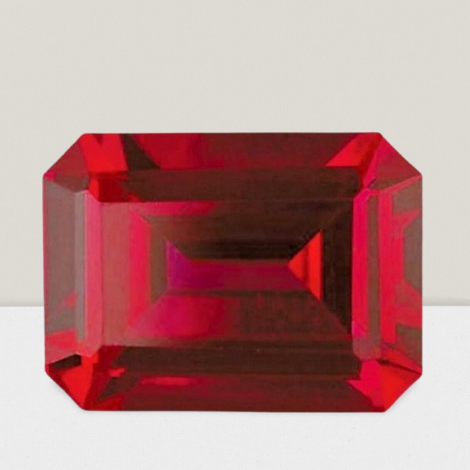 Ruby Octagon Cut Gemstone 1.15 Cts – 7×5 mm Flawless Loose Gem