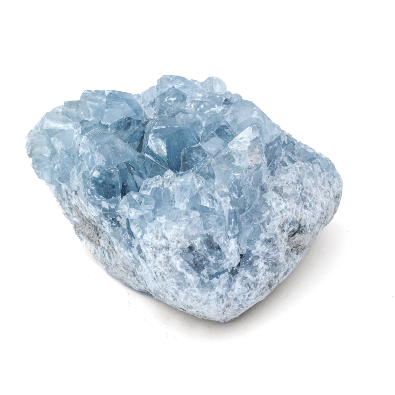 Madagascar Sky Blue Celestite Crystal Druzy Cluster Geode Mineral 2″-4″