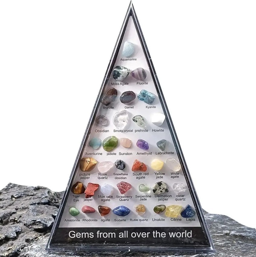 36pcs Healing Crystals & Stones Set Chakra Quartz Gemstones Meditation Decor