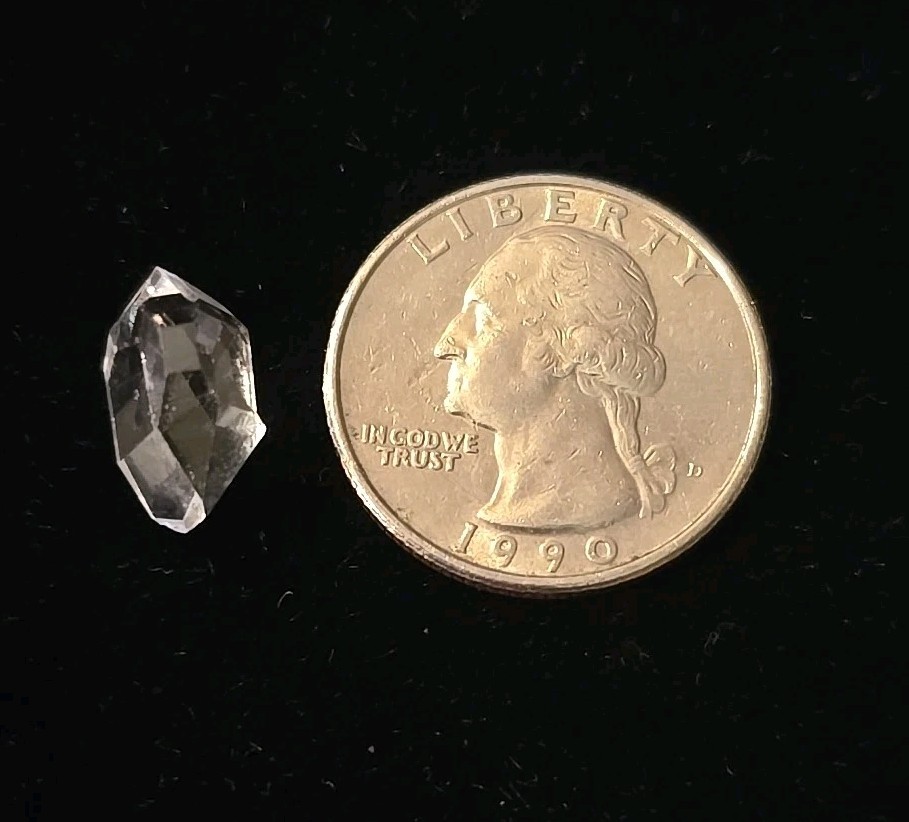 Herkimer Diamond Quartz Crystal Double Terminated Gem Quality 1.10g USA