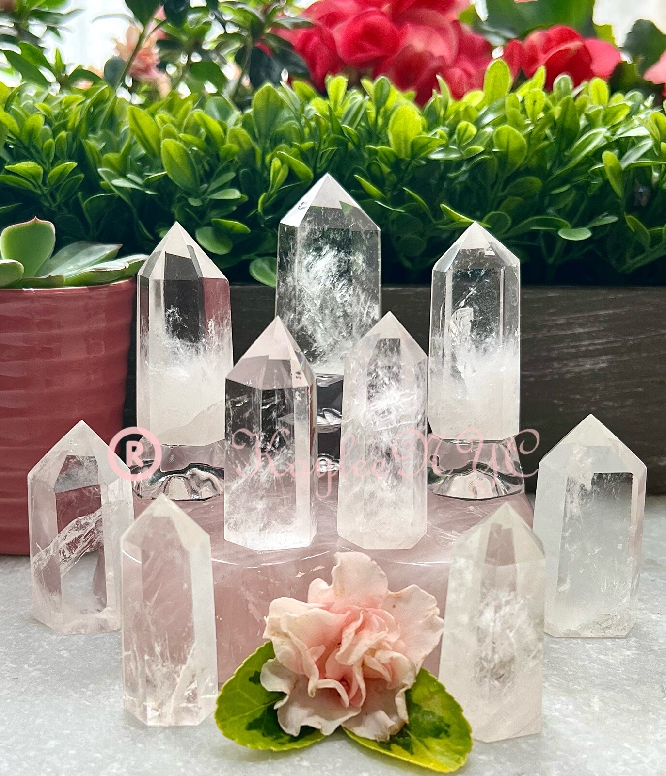 Wholesale Lot 1 Lb Clear Quartz Obelisk Tower Point Crystal Natural Energy